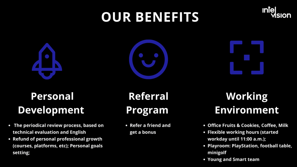 Development benefits at Intelvision for employees